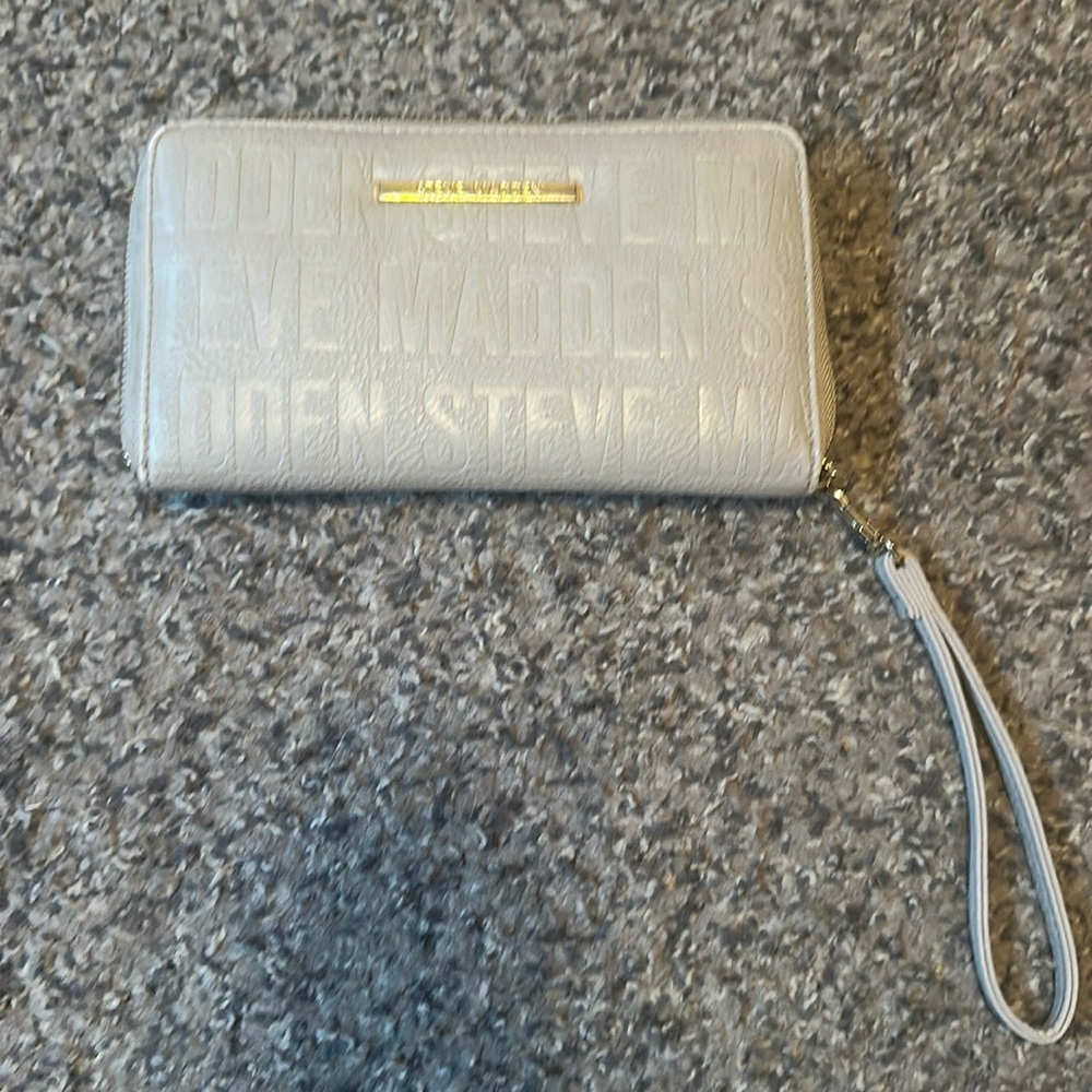 Beige Steve Madden Wristlet